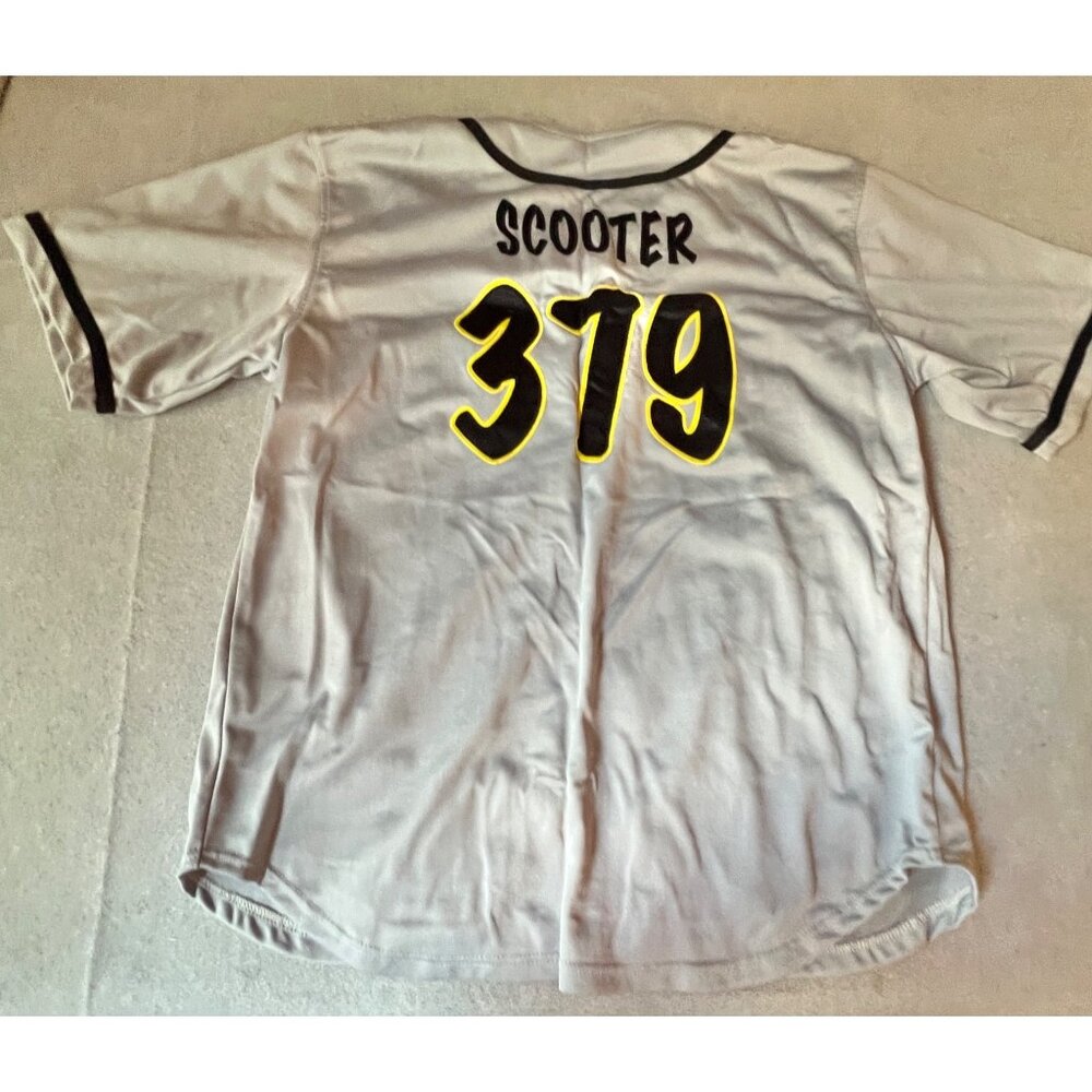 Allen Sportswear Grand Slam Gray Baseball Jersey Size L Polyester Button Up - Picture 3 of 5